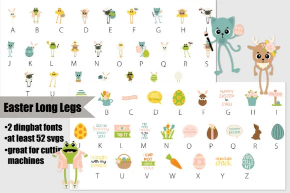 Easter Long Legs by Illustration Ink — Color Fonts Font