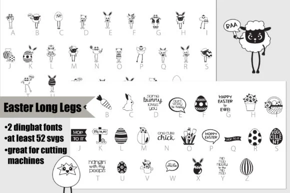 Easter Long Legs by Illustration Ink — Dingbats Font