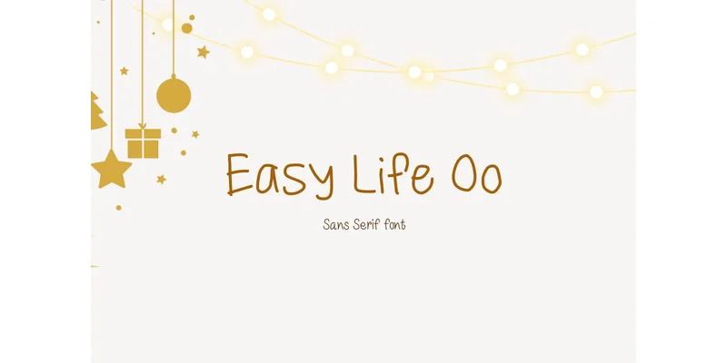 Easy Life Oo Font by TanoiCartoonist — Sans Serif Font