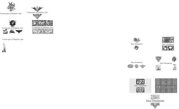Easy Ornaments by Intellecta Design — Dingbats Font