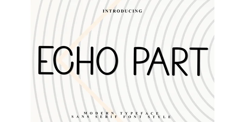 Echo Part Font by Inermedia STUDIO — Sans Serif Font