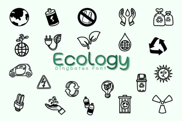 Ecology by Chonada — Dingbats Font