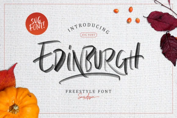 Edinburgh by saridezra — Color Fonts Font