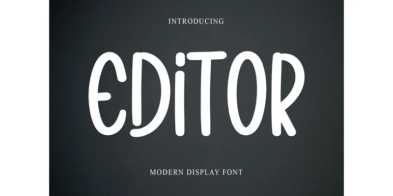 Editor Font by PiPi Creative — Sans Serif Font