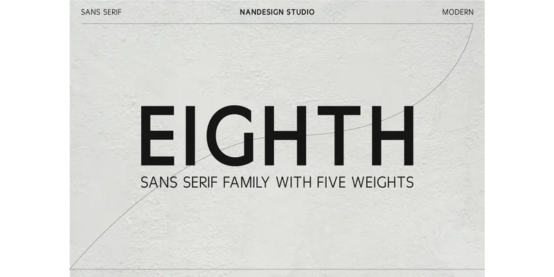 Eighth Font by Nan Design — Sans Serif Font