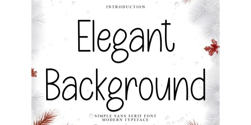 Elegant Background Font by FreshTypeINK — Sans Serif Font