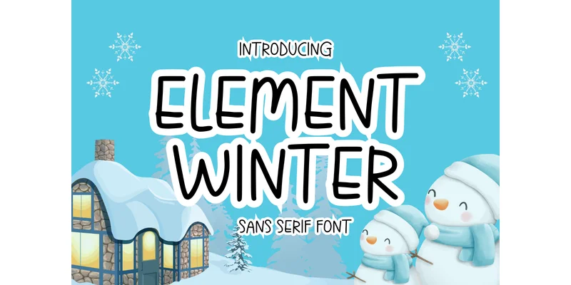 Element Winter Font by CraftedType Studio — Sans Serif Font