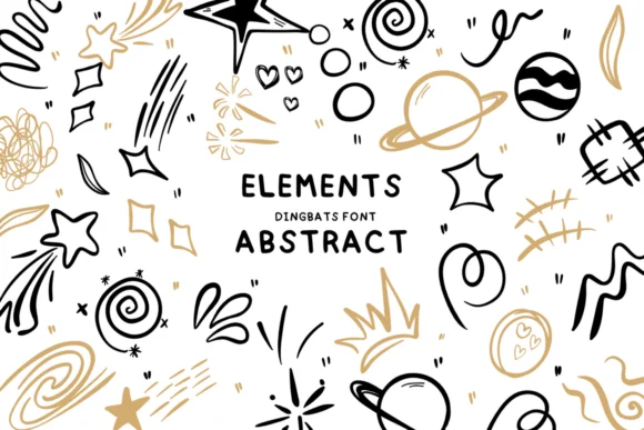 Elements Abstract by Bee piyanuch — Dingbats Font