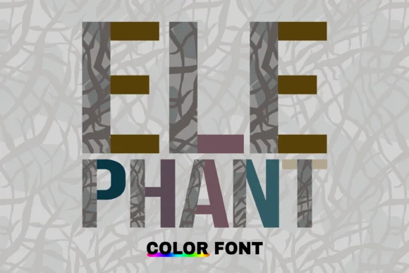 Elephant by WADLEN — Color Fonts Font