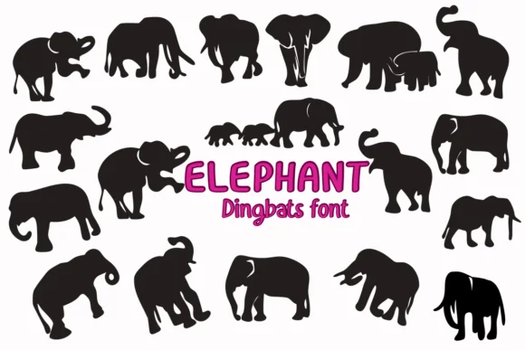 Elephant by Nongyao — Dingbats Font