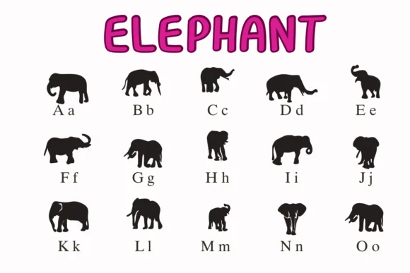 Elephant by Nongyao — Dingbats Font — thumbnail 2