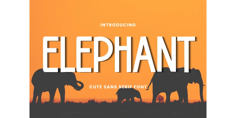 Elephant Font by Letterayu — Sans Serif Font