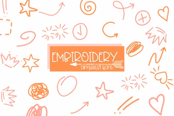 Embroidery by Sirinart — Dingbats Font