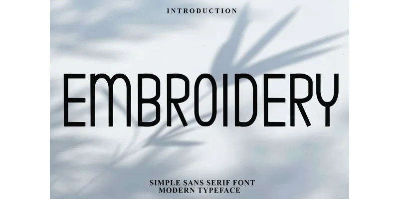 Embroidery Font by PiPi Creative — Sans Serif Font