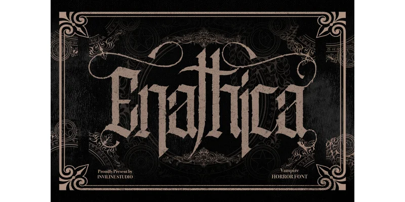 Enathica Font by Inviline by Inviline — Blackletter Font