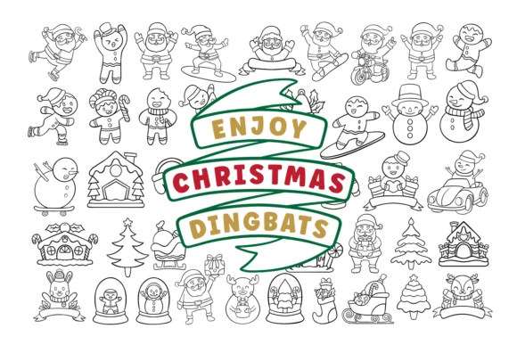 Enjoy Christmas by Situjuh — Dingbats Font