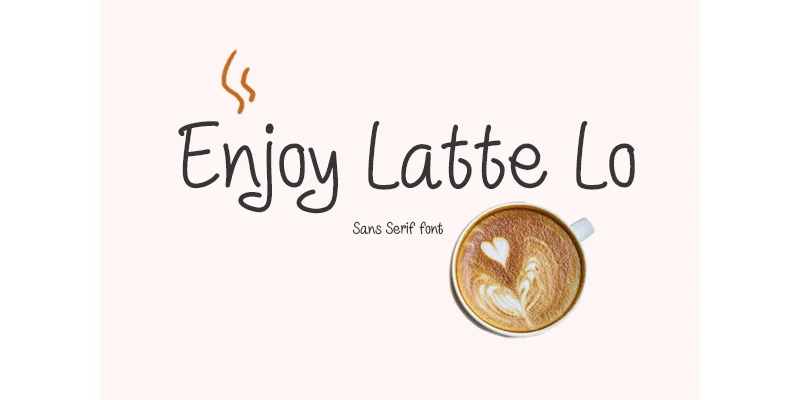 Enjoy Latte Lo Font by TanoiCartoonist — Sans Serif Font