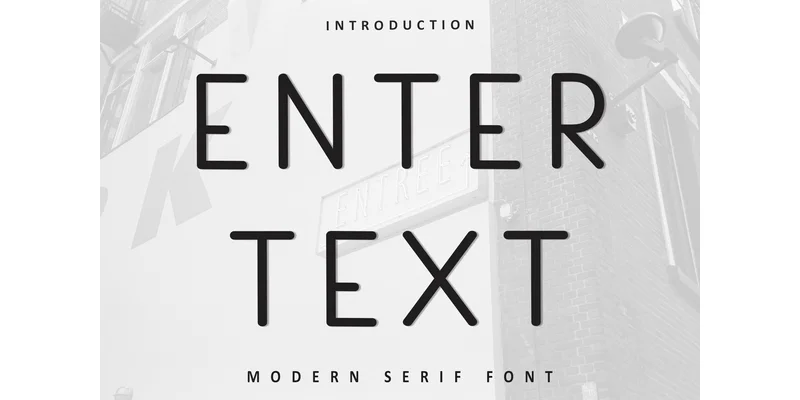Enter Text Font by FreshTypeINK — Sans Serif Font
