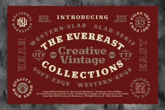 Evereast Collection by nocturnal_workspace — Slab Serif Font