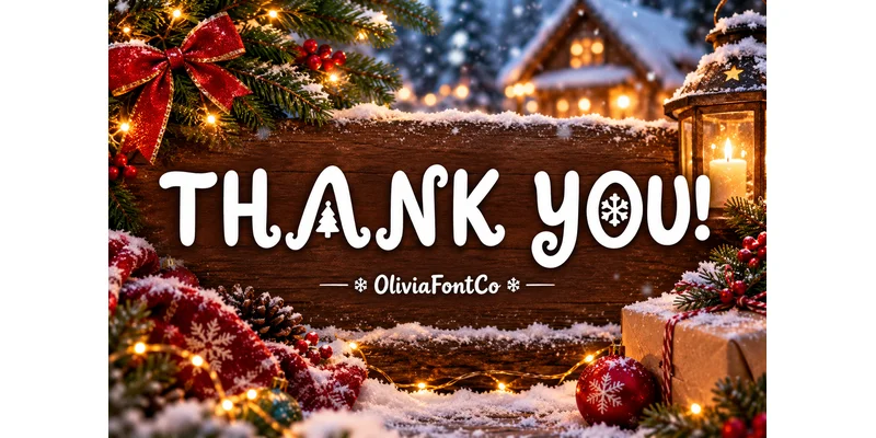 Evergreen Jingle Font by OliviaFontCo by OliviaFontCo — Display Font — thumbnail 4