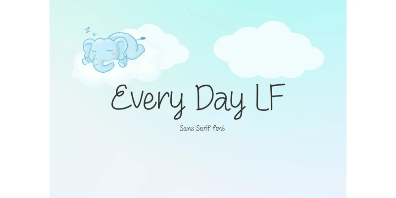 Every Day Lf Font by TanoiCartoonist — Sans Serif Font
