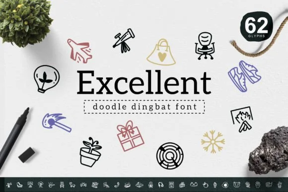 Excellent by YandiDesigns β Dingbats Font