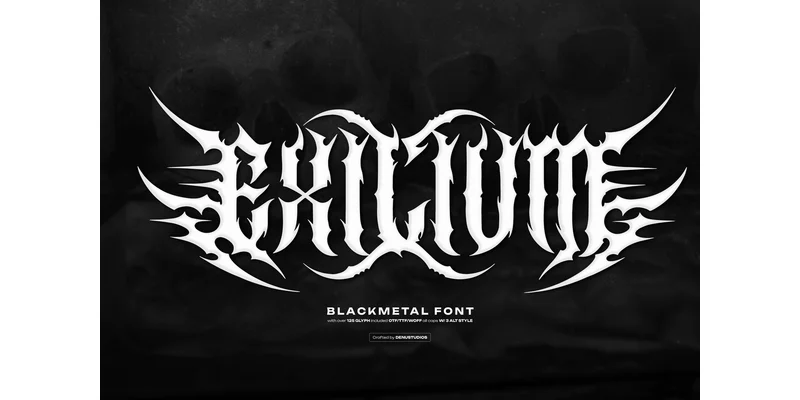 Exilium Font by Denustudios by Denustudios — Blackletter Font