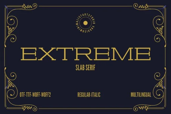 Extreme by Minimalistartstudio — Slab Serif Font