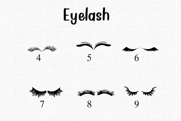 Eyelash by Nongyao — Dingbats Font — thumbnail 4