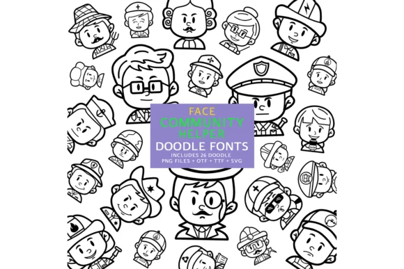Face Community Helper by digitalplannerland — Dingbats Font