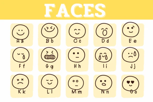 Faces by Sirinart — Dingbats Font — thumbnail 2
