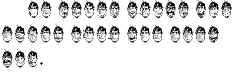 Faces Dingbat Set by Gustavo Lucero — Dingbats Font — thumbnail 3
