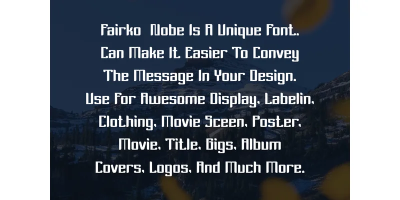 Fairko Nobe Font by vandesignstd — Sans Serif Font — thumbnail 3