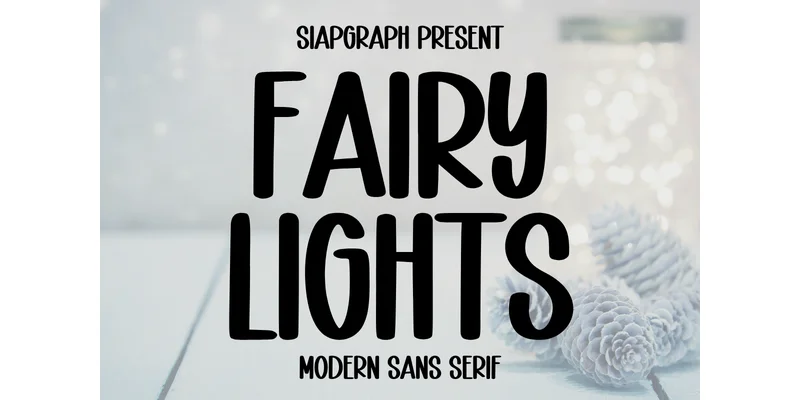 Fairy Lights Font by SiapGraph — Sans Serif Font