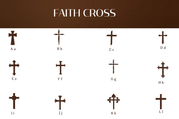 Faith Cross by Heartcraft Atelier — Dingbats Font — thumbnail 2