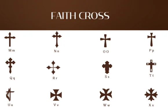 Faith Cross by Heartcraft Atelier — Dingbats Font — thumbnail 3
