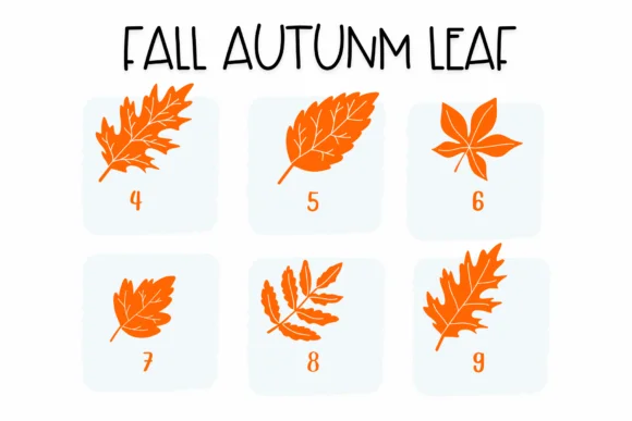 Fall Autumn Leaf by Sirinart — Dingbats Font — thumbnail 4
