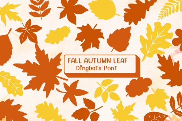 Fall Autumn Leaf by Ketsarin — Dingbats Font