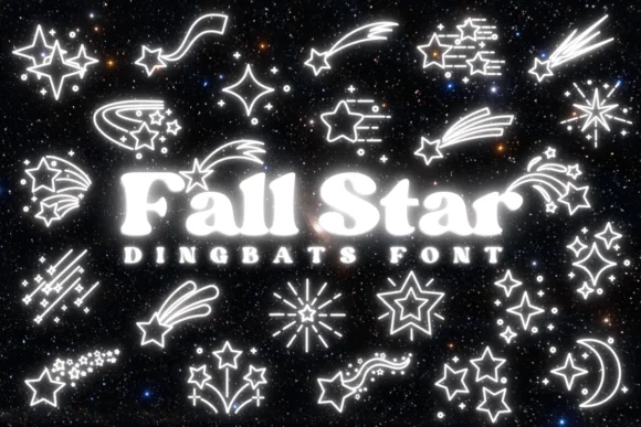 Fall Star by Chonada — Dingbats Font