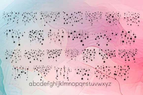 Falling Stars by MOMAT THIRTYONE — Dingbats Font — thumbnail 3