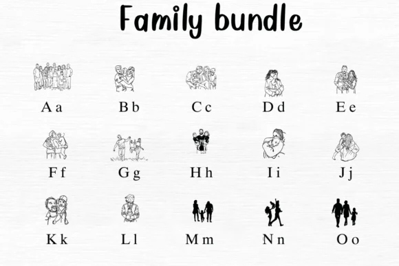 Family Bundle by Nongyao — Dingbats Font — thumbnail 2