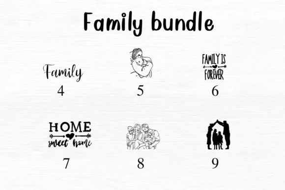 Family Bundle by Nongyao — Dingbats Font — thumbnail 4