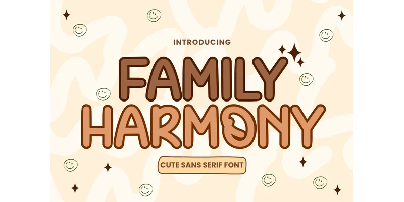 Family Harmony Font by Letterayu — Sans Serif Font