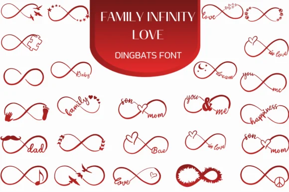 Family Infinity Love by Heartcraft Atelier — Dingbats Font