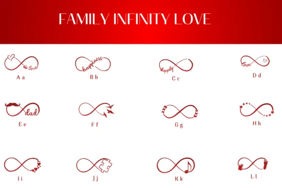 Family Infinity Love by Heartcraft Atelier — Dingbats Font — thumbnail 2