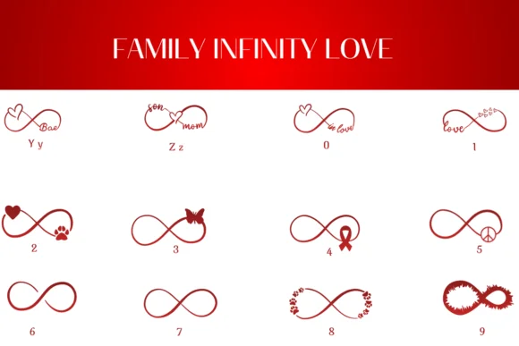 Family Infinity Love by Heartcraft Atelier — Dingbats Font — thumbnail 4