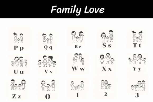 Family Love by Ketsarin — Dingbats Font — thumbnail 3