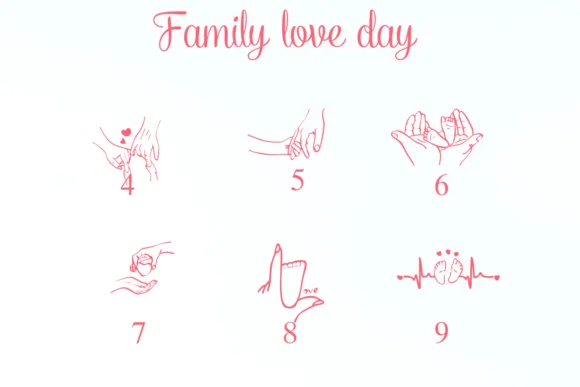 Family Love Day by Nongyao — Dingbats Font — thumbnail 4