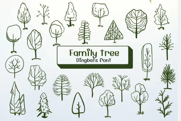 Family Tree by Ketsarin — Dingbats Font