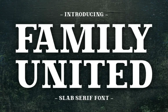 Family United by Eightde — Slab Serif Font